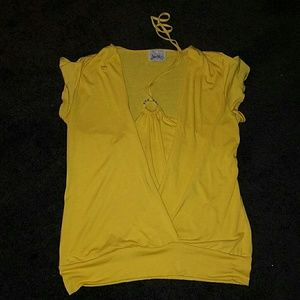 Plus Size Mock Halter Shirt